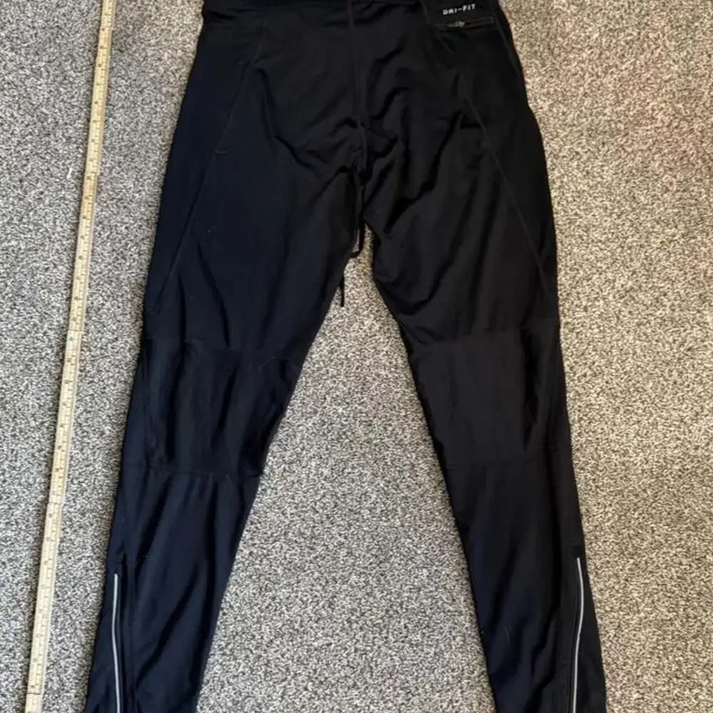 Nike Dri-Fit Running Leggings Pants Black XL